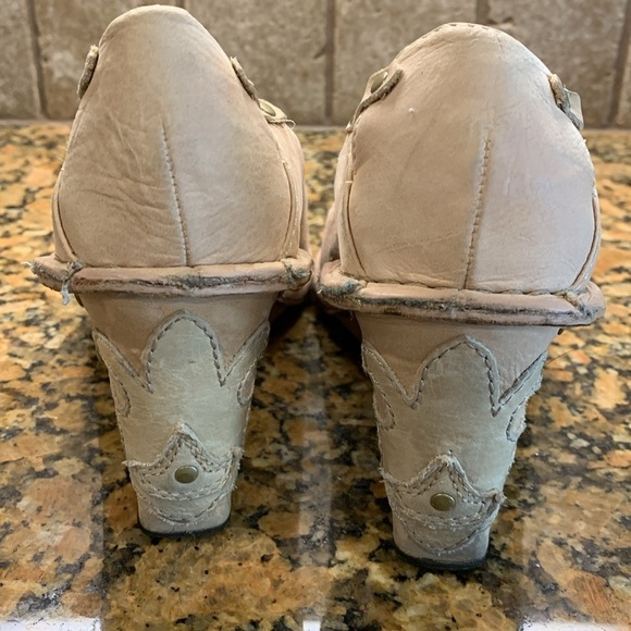 Diesel ”Harness” leather wedge shoes, Size 10 - Picture 6 of 8